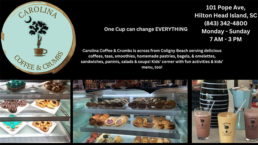 Fresh Coffees, Teas & More Carolina Coffee & Crumbs in Head Island, SC