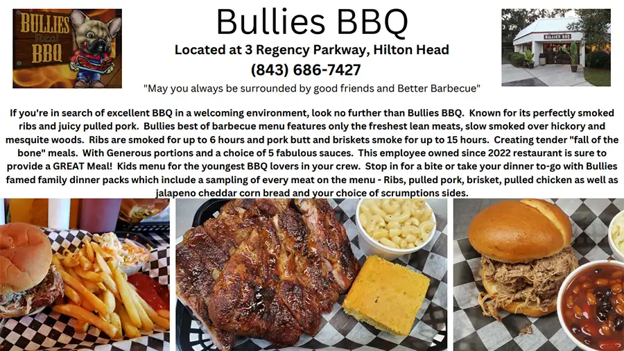 Bullies BBQ Restaurant, Hilton Head, SC